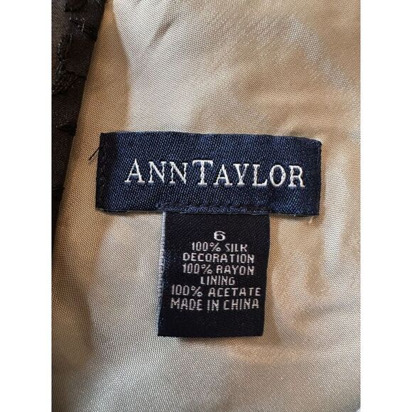 Vintage Ann Taylor 100% Silk Dress Size 6 - Picture 5 of 5